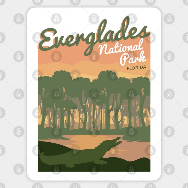 Everglades National Park Sticker by Sachpica